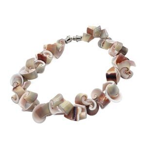 Luhuanas Curly Conch Shell Bracelet 8” Mermaid Beach Boho Coastal Hawaii Island